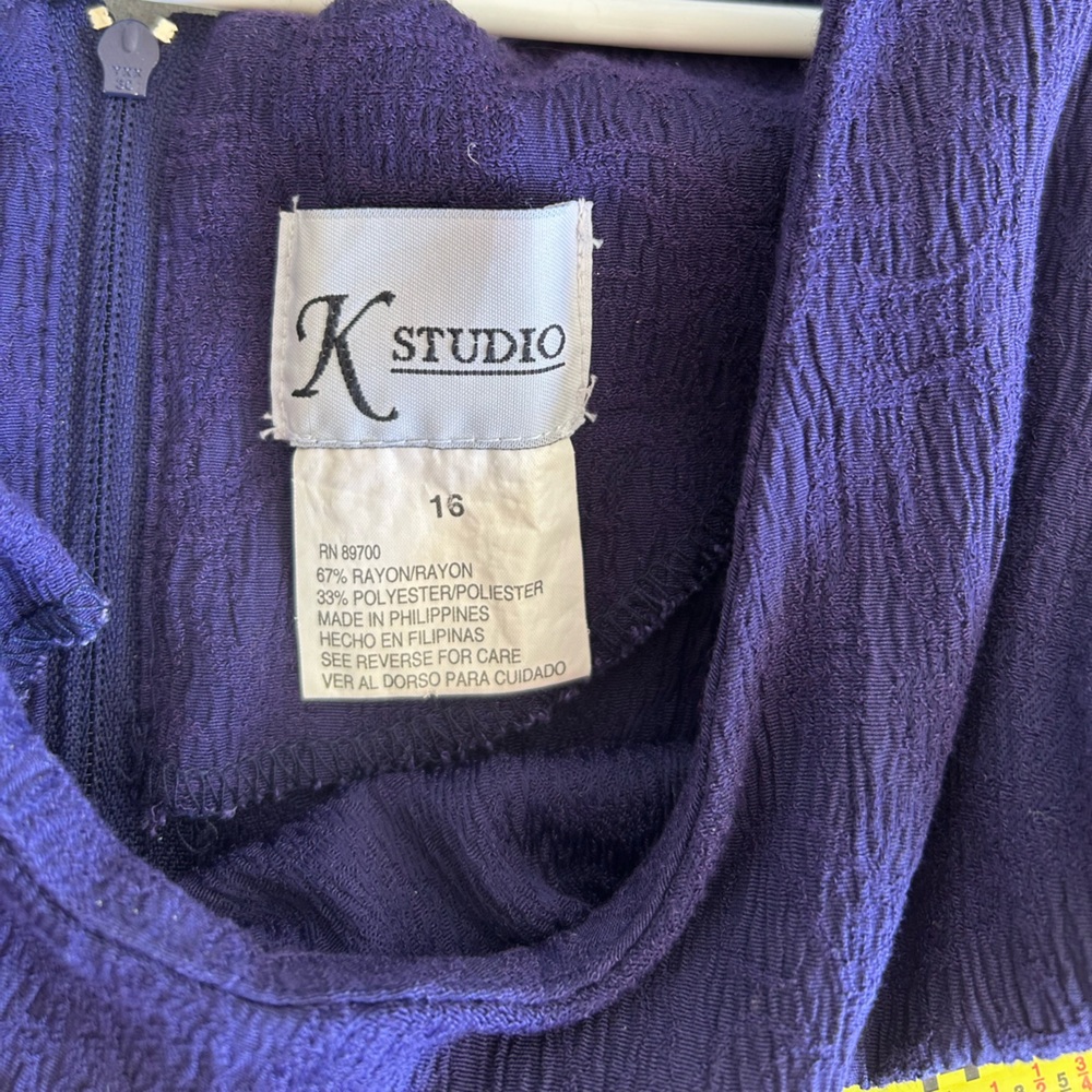 Elegant eggplant purple Maxi Dress - Picture 4 of 4